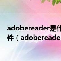 adobereader是什么软件(adobereader)