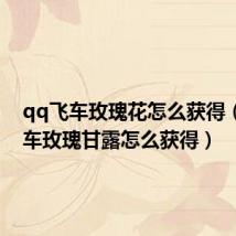 qq飞车玫瑰花怎么获得(qq飞车玫瑰甘露怎么获得)
