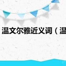温文尔雅近义词（温文）