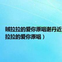 贼拉拉的爱你原唱谢丹近况(贼拉拉的爱你原唱)