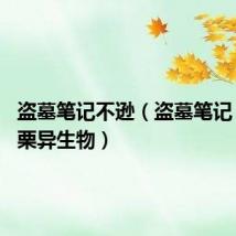 盗墓笔记不逊(盗墓笔记 不寒而栗异生物)