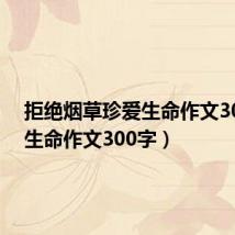 拒绝烟草珍爱生命作文300字(生命作文300字)