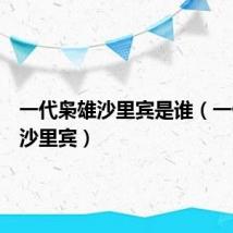 一代枭雄沙里宾是谁（一代枭雄沙里宾）