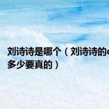 刘诗诗是哪个(刘诗诗的qq号是多少要真的)