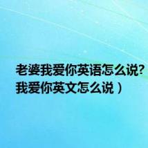 老婆我爱你英语怎么说?（老婆我爱你英文怎么说）