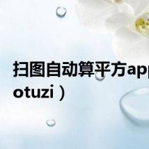 扫图自动算平方app(saotuzi)