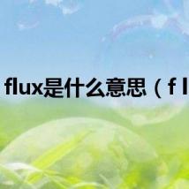 flux是什么意思(f lux)