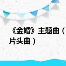 《金婚》主题曲（金婚片头曲）