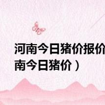 河南今日猪价报价(河南今日猪价)