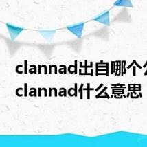 clannad出自哪个公司(clannad什么意思)