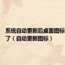 系统自动更新后桌面图标都不见了(自动更新图标)