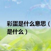 彩蛋是什么意思（彩蛋是什么）