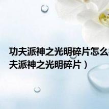 功夫派神之光明碎片怎么得(功夫派神之光明碎片)