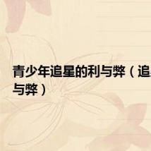 青少年追星的利与弊(追星的利与弊)