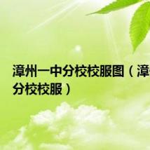 漳州一中分校校服图(漳州一中分校校服)