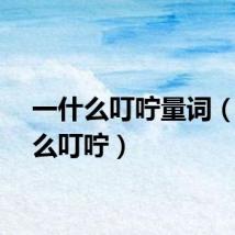 一什么叮咛量词（一什么叮咛）