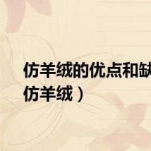 仿羊绒的优点和缺点（仿羊绒）