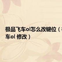 极品飞车ol怎么改键位(极品飞车ol 修改)