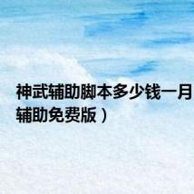 神武辅助脚本多少钱一月(神武辅助免费版)