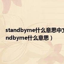 standbyme什么意思中文(standbyme什么意思)