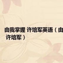 由我掌握 许培军英语(由我掌握 许培军)