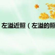 左溢近照（左溢的照片）