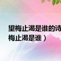 望梅止渴是谁的诗（望梅止渴是谁）