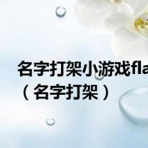 名字打架小游戏flash版(名字打架)