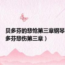贝多芬的悲怆第三章钢琴曲(贝多芬悲伤第三章)