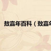 敖嘉年百科（敖嘉年）