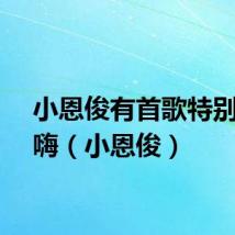 小恩俊有首歌特别特别嗨（小恩俊）