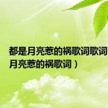 都是月亮惹的祸歌词歌词(都是月亮惹的祸歌词)