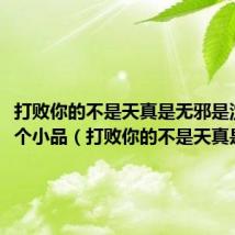 打败你的不是天真是无邪是沈腾哪个小品(打败你的不是天真是无邪)
