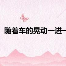 随着车的晃动一进一出