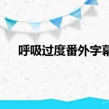 呼吸过度番外字幕