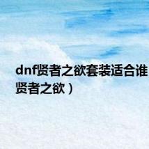 dnf贤者之欲套装适合谁(dnf贤者之欲)