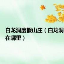 白龙洞度假山庄(白龙洞风景区在哪里)