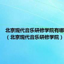 北京现代音乐研修学院有哪些明星(北京现代音乐研修学院)