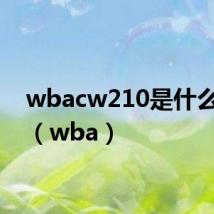 wbacw210是什么车型(wba)