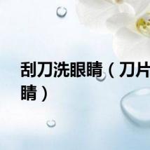 刮刀洗眼睛（刀片洗眼睛）