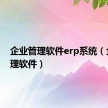 企业管理软件erp系统(企业管理软件)
