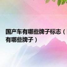 国产车有哪些牌子标志(国产车有哪些牌子)