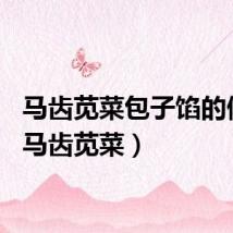 马齿苋菜包子馅的做法（马齿苋菜）