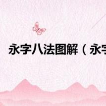 永字八法图解（永字）