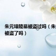 朱元璋陵墓被盗过吗(朱元璋墓被盗了吗)