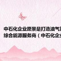中石化企业愿景是打造油气氢电服综合能源服务商（中石化企业愿景）