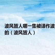 波风皆人哪一集被译作波风水门的(波风皆人)