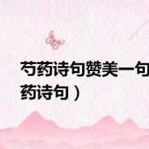 芍药诗句赞美一句（芍药诗句）