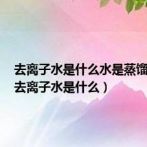 去离子水是什么水是蒸馏水吗(去离子水是什么)