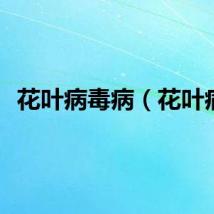 花叶病毒病（花叶病）